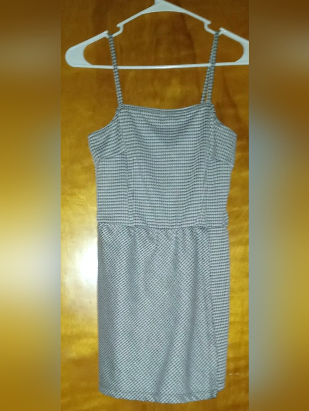 Women's Rue21 Black White Check Sleeveless Houndstooth Mini Schoolgirl Skort Med